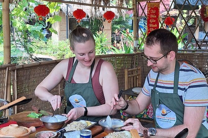 1 hour Egg Coffee Cooking Class with Snack and Local Instructor - The spring roll and the finished cup