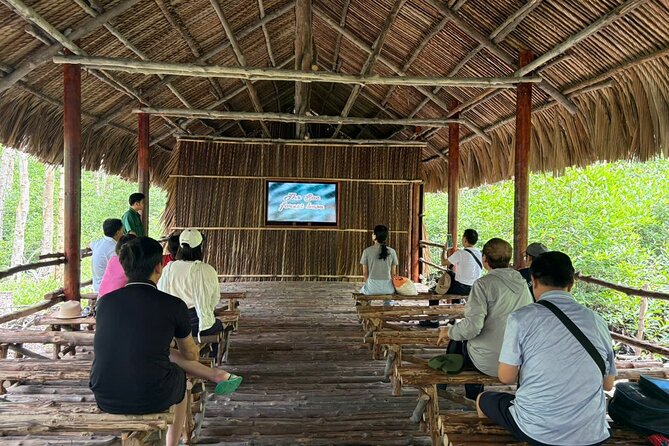 Can Gio Mangrove Adventure: Speedboat with Monkey Island - A speedboat into the mangrove forest