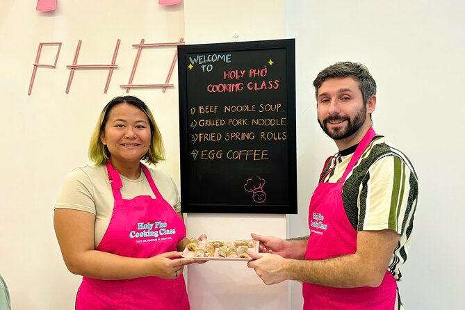 Cook 4 Local Vietnamese Dishes In Pink-themed Class & Market Tour - What makes the experience feel local