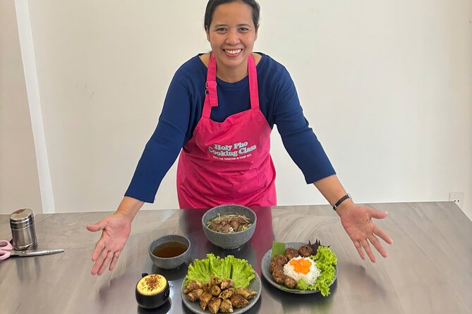 Cook 4 Local Vietnamese Dishes In Pink-themed Class & Market Tour - Timing, comfort, and practical details
