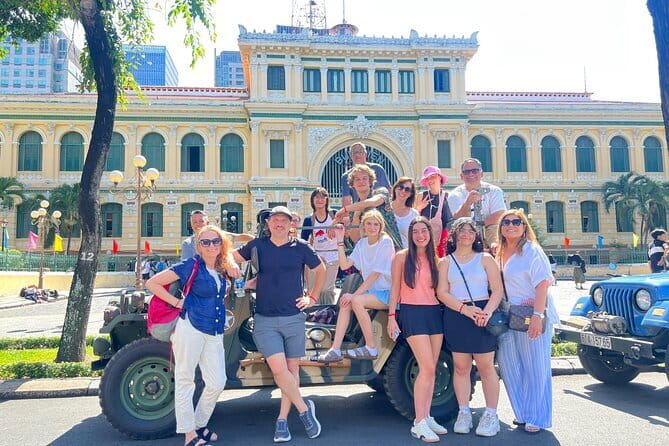 Explore HCMC by US Army Jeep: History & Food - Colonial Saigon around the Opera House