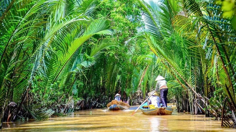 From HCMC: Cai Rang Floating Market & Mekong Delta Private - Eating breakfast from a floating kitchen
