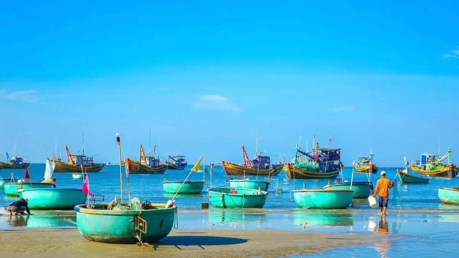 From Ho Chi Minh City: Relax In Mui Ne Beach In 1 Day - Wooden boats and the Mui Ne fishing village
