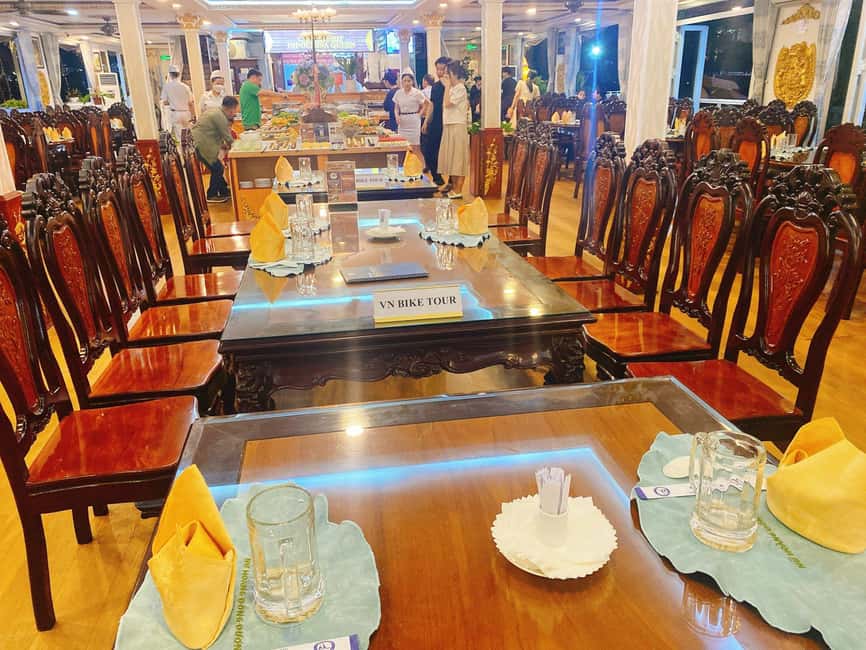 From Ho Chi Minh: Private Table Dinner on cruise Saigon - Dinner: generous portions, but seafood is a real concern