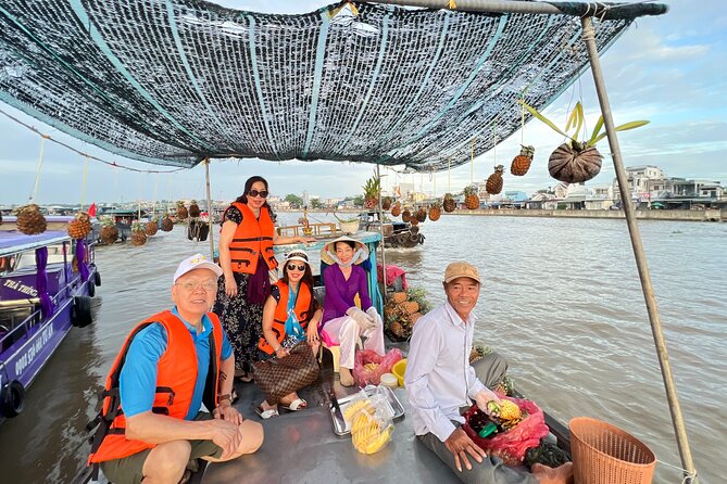 HCM: 2-Day Mekong Delta Floating Market with Cooking & Bike Ride - Fruit gardens, honey tea, and a narrow canal