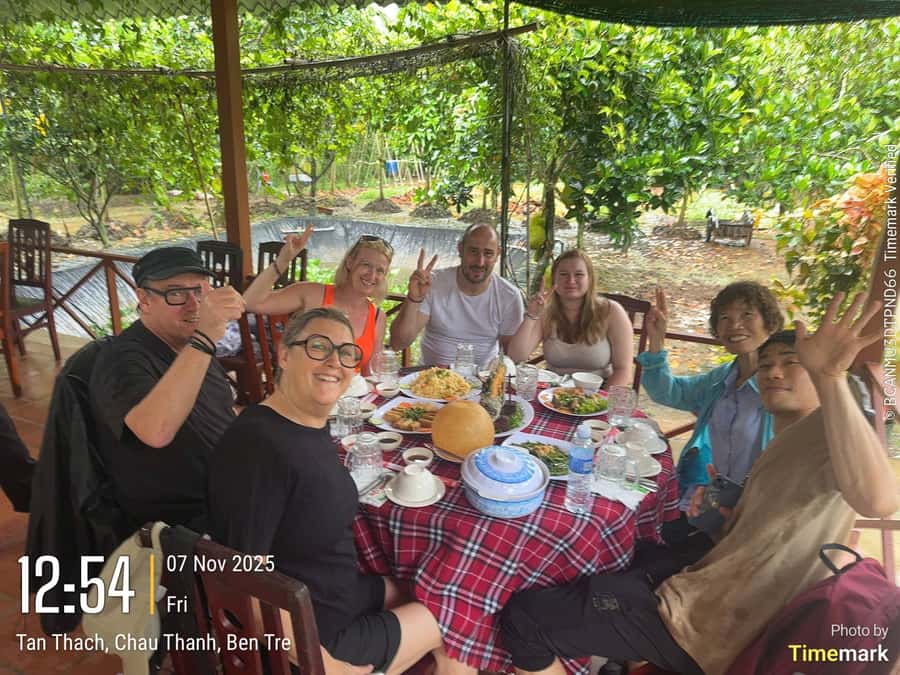 HCM: Authentic Mekong Delta - Boat, TukTuk, Khot Cake Making - Motorboats, islands, and the broad Mekong