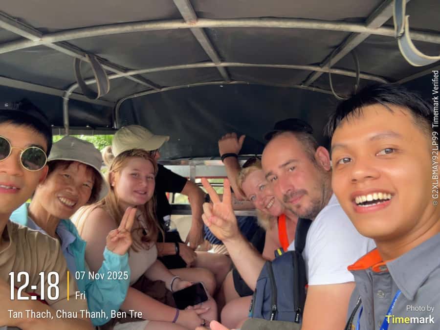 HCM: Authentic Mekong Delta - Boat, TukTuk, Khot Cake Making - Tuk-tuk lanes and a closer look at village life