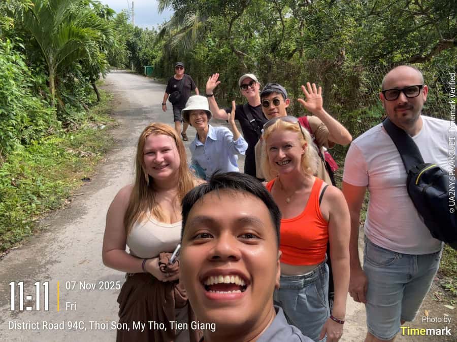 HCM: Authentic Mekong Delta - Boat, TukTuk, Khot Cake Making - Making bánh khọt with local cooks