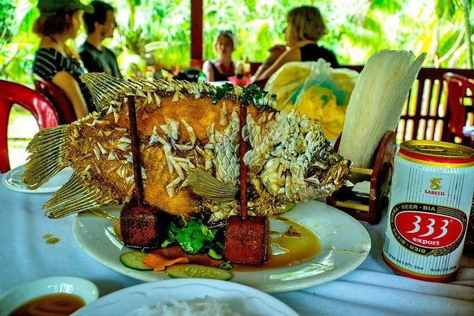 HCM:Mekong Delta Boat,Khotcake cooking Coconut Village,SmallGroup - Honey, tropical fruit, and the commercial side of Unicorn Island