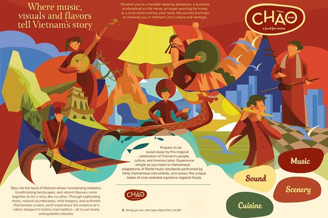 Ho Chi Minh: Chào Show with Dinner & Hotel Pickup - The first music set at 7:00 pm