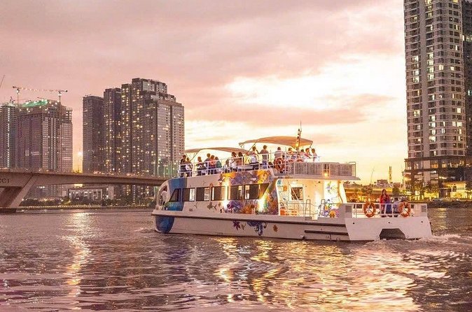 Ho Chi Minh City Lively Saigon River Sightseeing Cruise - Landmark 81 from the water