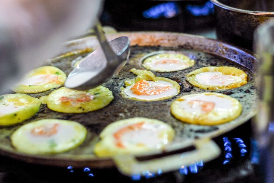 Ho Chi Minh City: Private Street Food Motorbike Tour - The flower market and charcoal-grilled street snacks