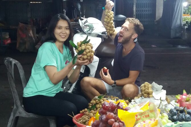 Ho Chi Minh - Vietnamese Vegan Food Experience By Scooter - Lantern Street after dark