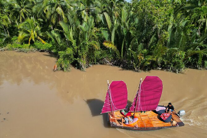 Mekong River Relaxing Sail boat cruise to Coconut Canals (1.5HRS) - The sunset and coconut-tree viewpoint