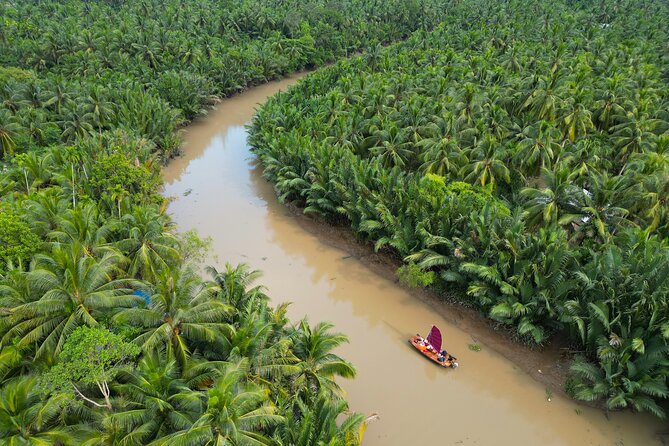 Mekong River Relaxing Sail boat cruise to Coconut Canals (1.5HRS) - What $35 buys you