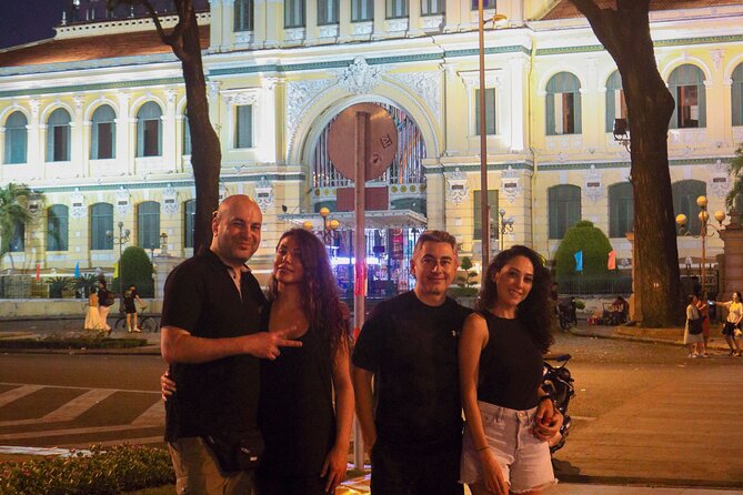 Private Discover Saigon Hidden Spots on Night Motorbike Adventure - A lively ride through District 5