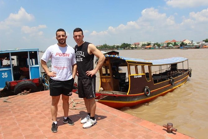 Private Mekong Delta Tour – Boat Ride & Local Lunch - Crossing the Tien River by motorboat