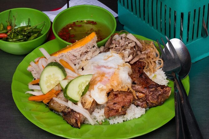 Private Street Food Tour by Motorbike in Ho Chi Minh City - Vietnamese pizza, banana, and a final sweet course