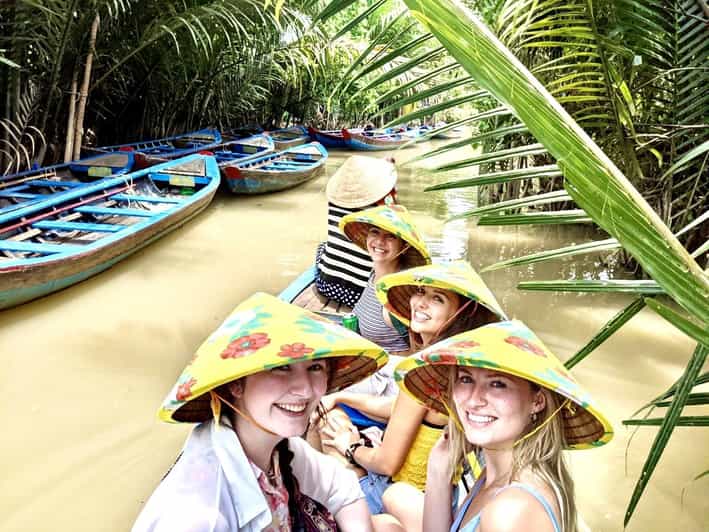Private Vinh Trang Pagoda & Mekong Delta from Ho Chi Minh - Slipping into the coconut canals by sampan
