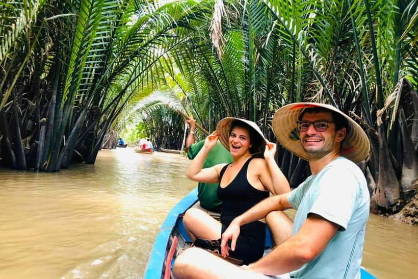 Private Vinh Trang Pagoda & Mekong Delta from Ho Chi Minh - Honey tea, tropical fruit, and coconut candy
