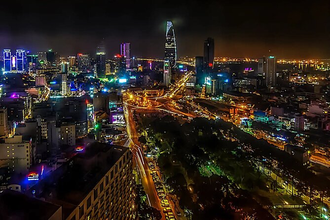 Saigon After Dark With Seafood, Beer & Live Music Bar - Rooftop views and the city after sunset