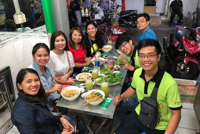 Saigon By Night and Street Food By Motorbike | Opt: Ao Dai Riders - District 4: the final plate of spring-roll vermicelli