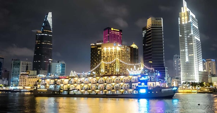 Saigon Dinner On Cruise Tour With Private Table - Sunset photos before the city lights
