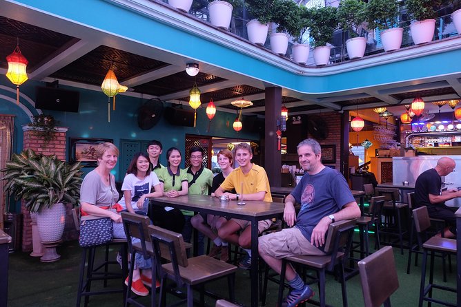 Saigon Night Craft Beer and Street Food By Scooter and motorbike - Ho Thi Ky Flower Market after dark