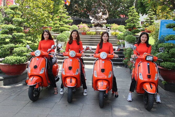 The Insider's Saigon With Female Ao Dai Riders Vespa 4,5 Hours - Ho Thi Ky flower market